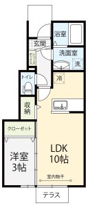 1LDK　102.105